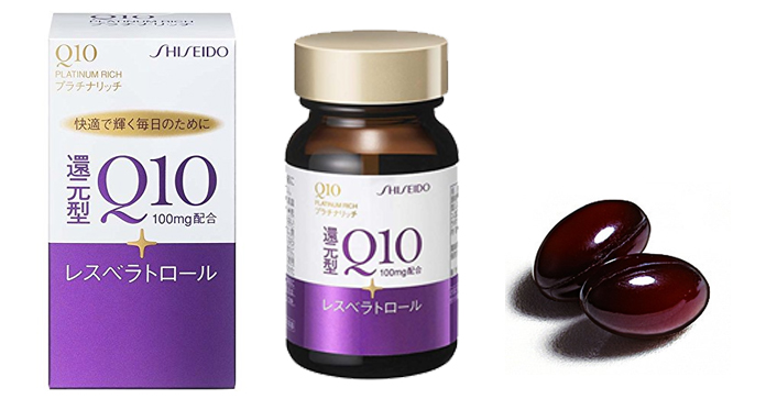 Viên uống đẹp da, chống lão hóa Shiseido Q10 Platinum Rich 100mg