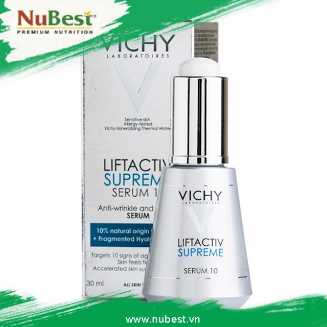 Vichy LiftActiv Supreme Serum 10 giúp giảm nếp nhăn và tăng cường sản xuất collagen