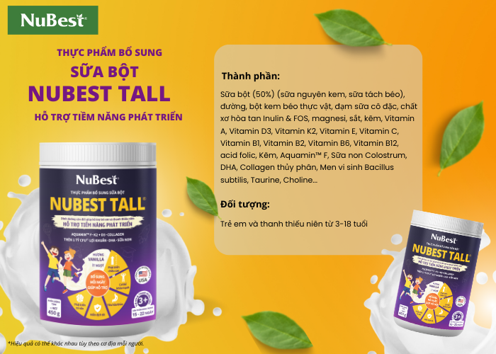 sữa bột nubest tall 6in1