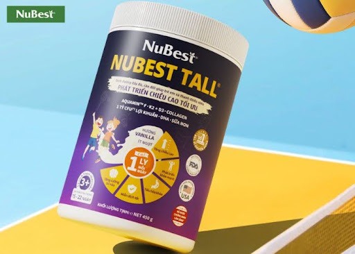 Sữa NuBest Tall 6 trong 1 bổ sung dưỡng chất phát triển thể chất toàn diện