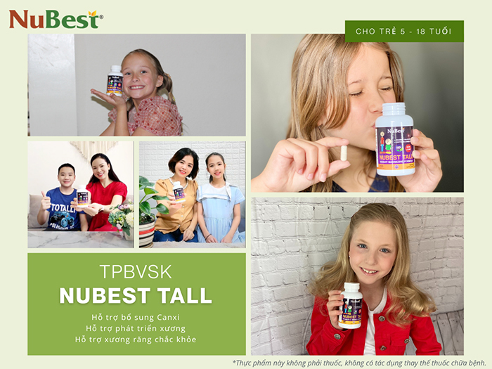 TPBVSK NuBest Tall là sản phẩm hỗ trợ được tin dùng ở 118 quốc gia.
