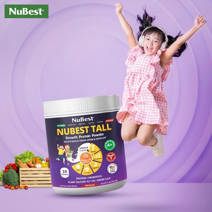 Sữa bột NuBest Tall vị vani phù hợp với trẻ từ 4 tuổi trở lên
