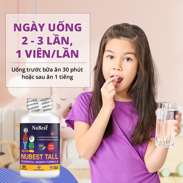 Uống NuBest Tall mỗi ngày để có cơ hội cao hết tiềm năng