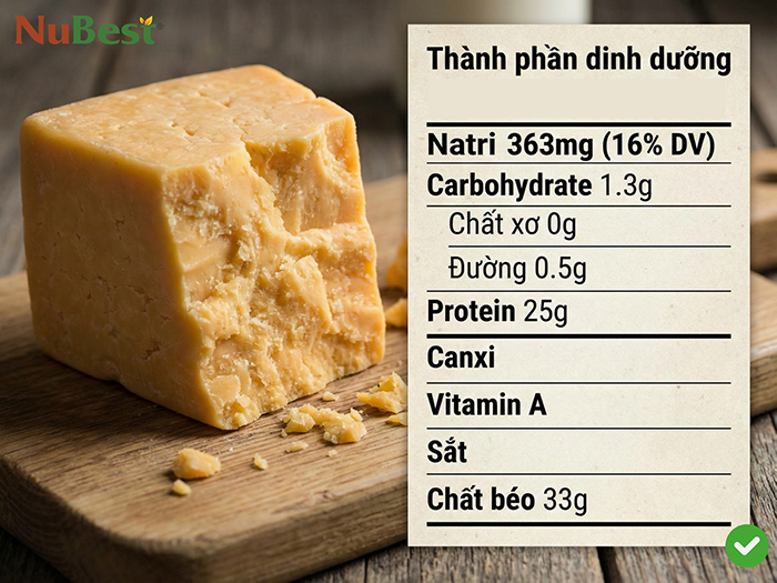 Phô mai rất giàu Natri cùng dưỡng chất nhưng không nên ăn quá nhiều