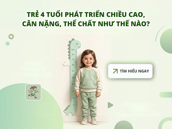Theo dõi sự phát triển của trẻ 4 tuổi để có kế hoạch chăm sóc phù hợp