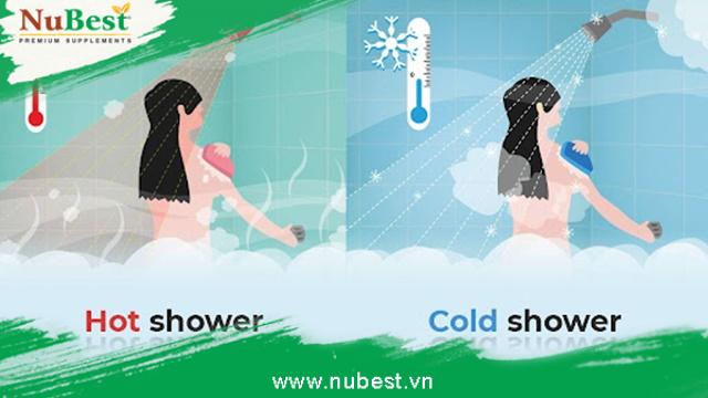 Nhiệt độ nước tắm hay tần suất tắm gội quá thường xuyên có thể làm khô da