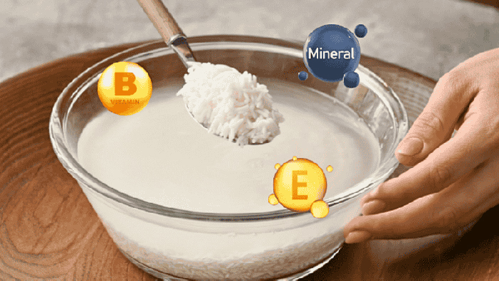 Nguồn dinh dưỡng trong nước vo gạo rất có lợi cho da