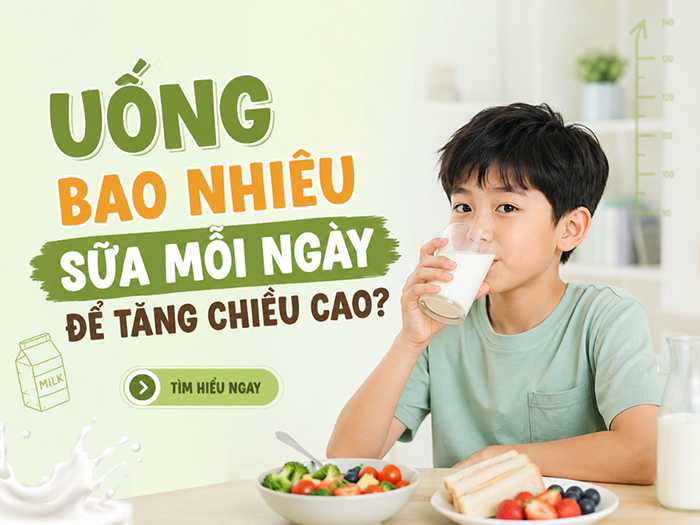 Uống hàm lượng sữa phù hợp sẽ tốt hơn cho phát triển chiều cao.