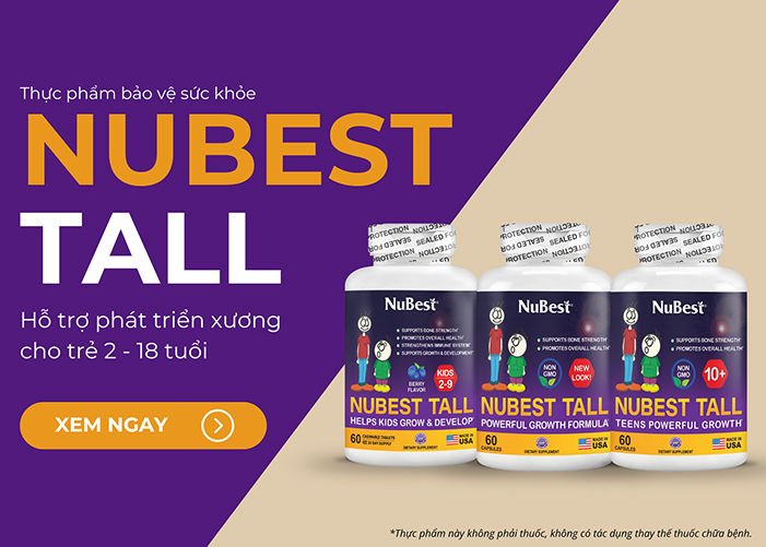 Dòng TPBVSK NuBest Tall sản xuất tại Mỹ, hiện có mặt tại 118 quốc gia