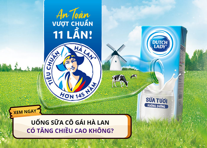 Sữa Dutch Lady có cung cấp dưỡng chất hỗ trợ phát triển vóc dáng không?