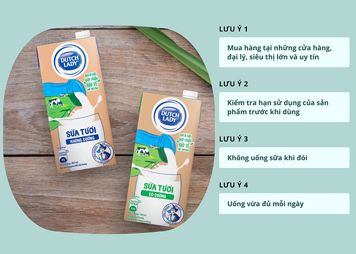 Những điều cần lưu ý khi uống sữa Cô Gái Hà Lan