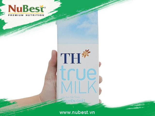 Sữa tươi không đường của TH True Milk được nhiều người yêu thích