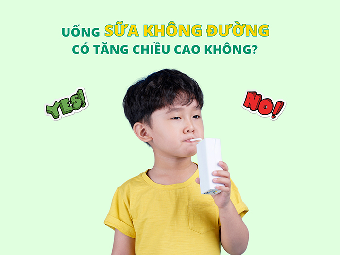 Uống sữa không đường giúp tăng chiều cao theo nhiều cách