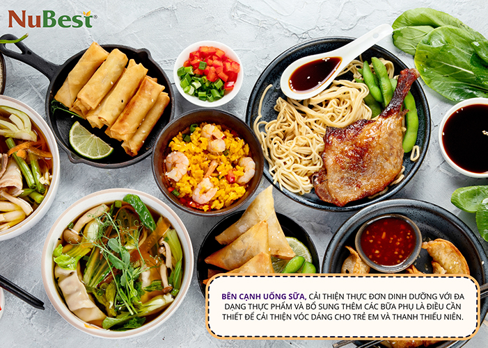 ​​​​​​​Đảm bảo dinh dưỡng trong các bữa chính, bữa phụ của trẻ