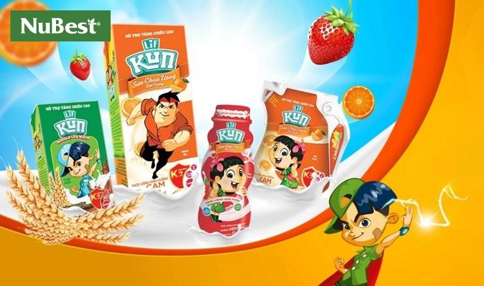 Sữa Kun là sản phẩm của công ty cổ phần sữa IDP