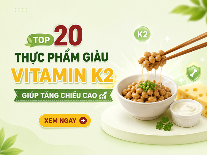 Vitamin K2 có thể bổ sung thông qua bữa ăn hằng ngày.